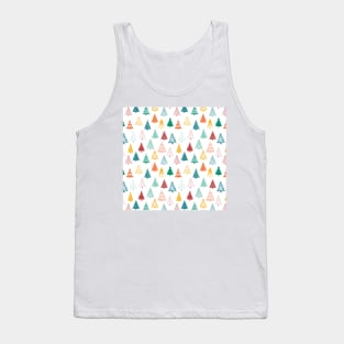 Doodle Christmas Trees Tank Top